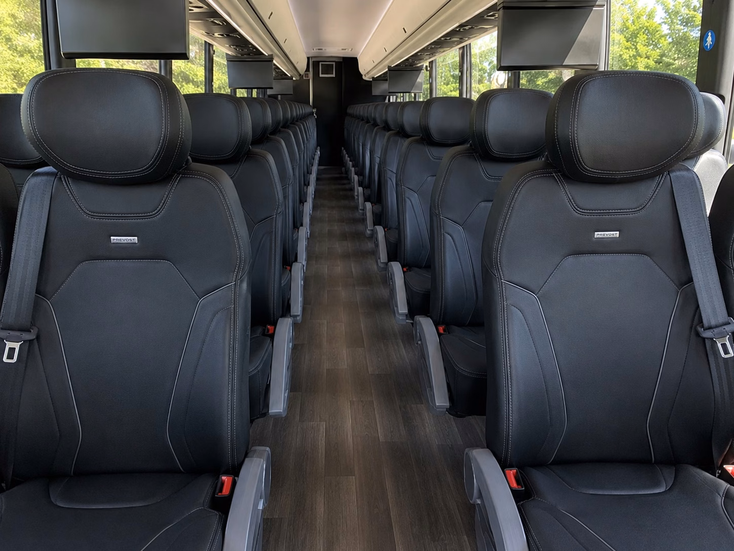 north bergen charter bus interior