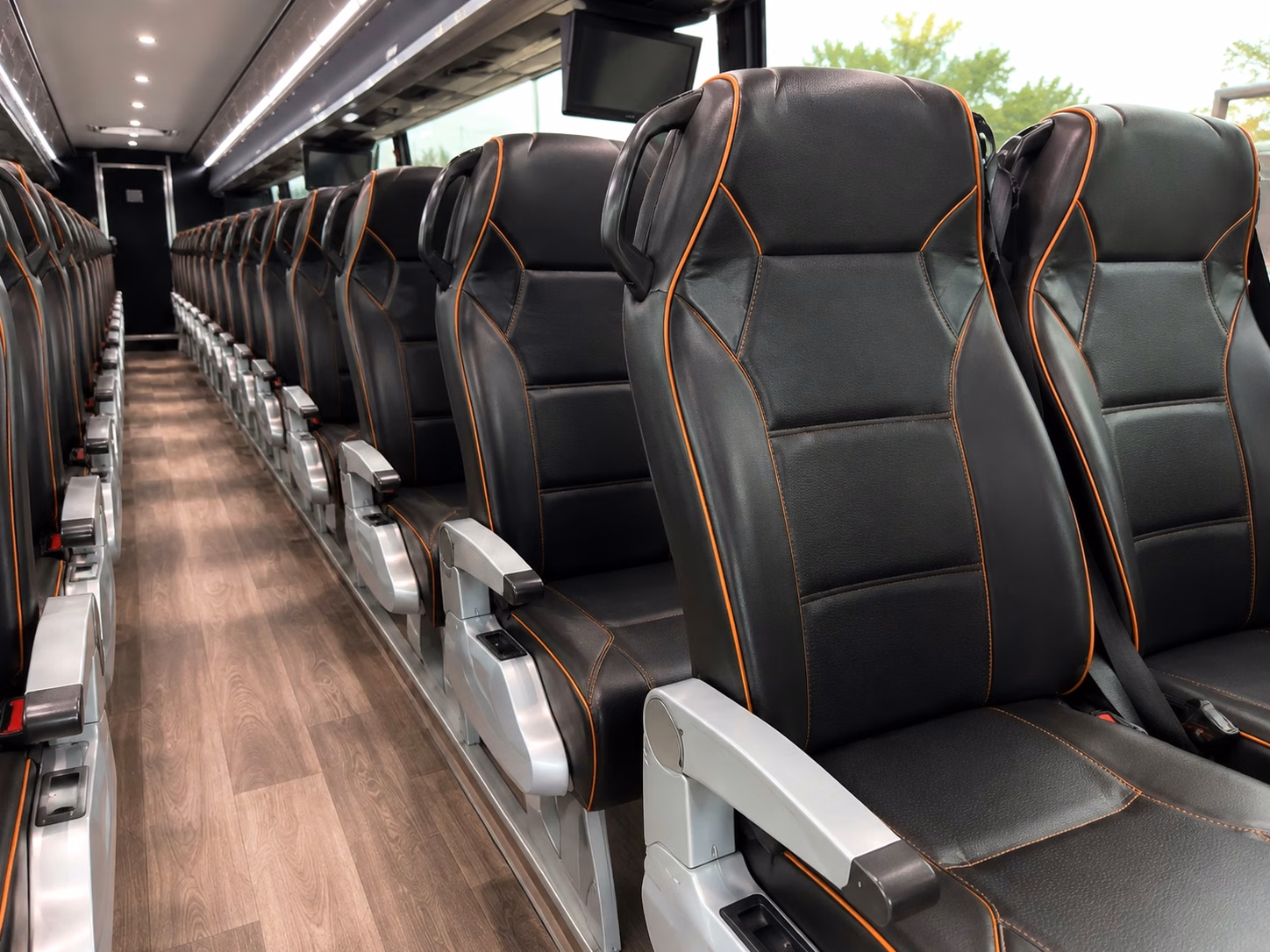 north bergen charter bus rental inside